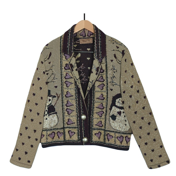 Tapestry Jacket- Tapestry Coat- Cotton Jacket- Wo… - image 1