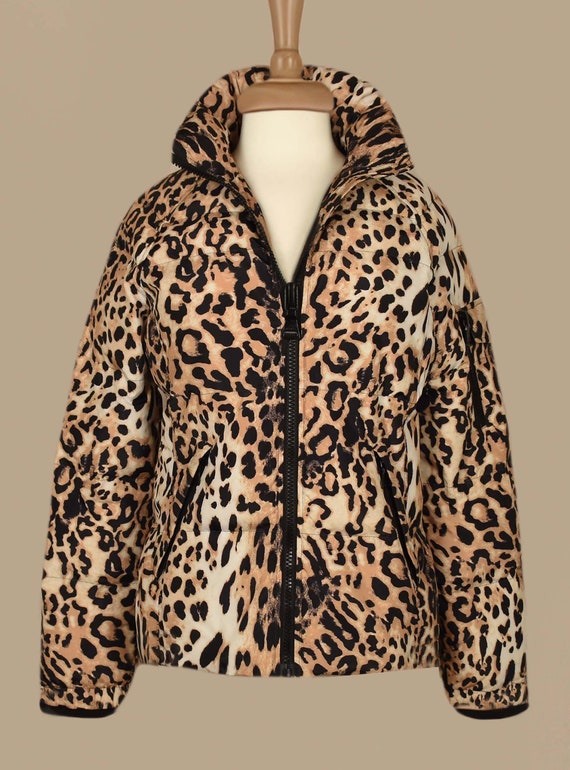 Leopard Puffer Jacket- Leopard Print Coat- Leopar… - image 5