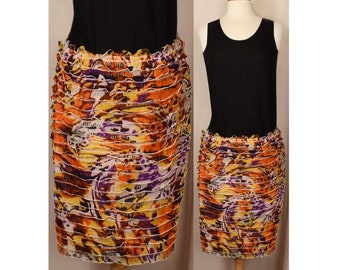 Dames boho rok-vintage boho rok-korte festival rok-zomer rok-hippie rok-kleurrijke korte rok-slip op ruches rok