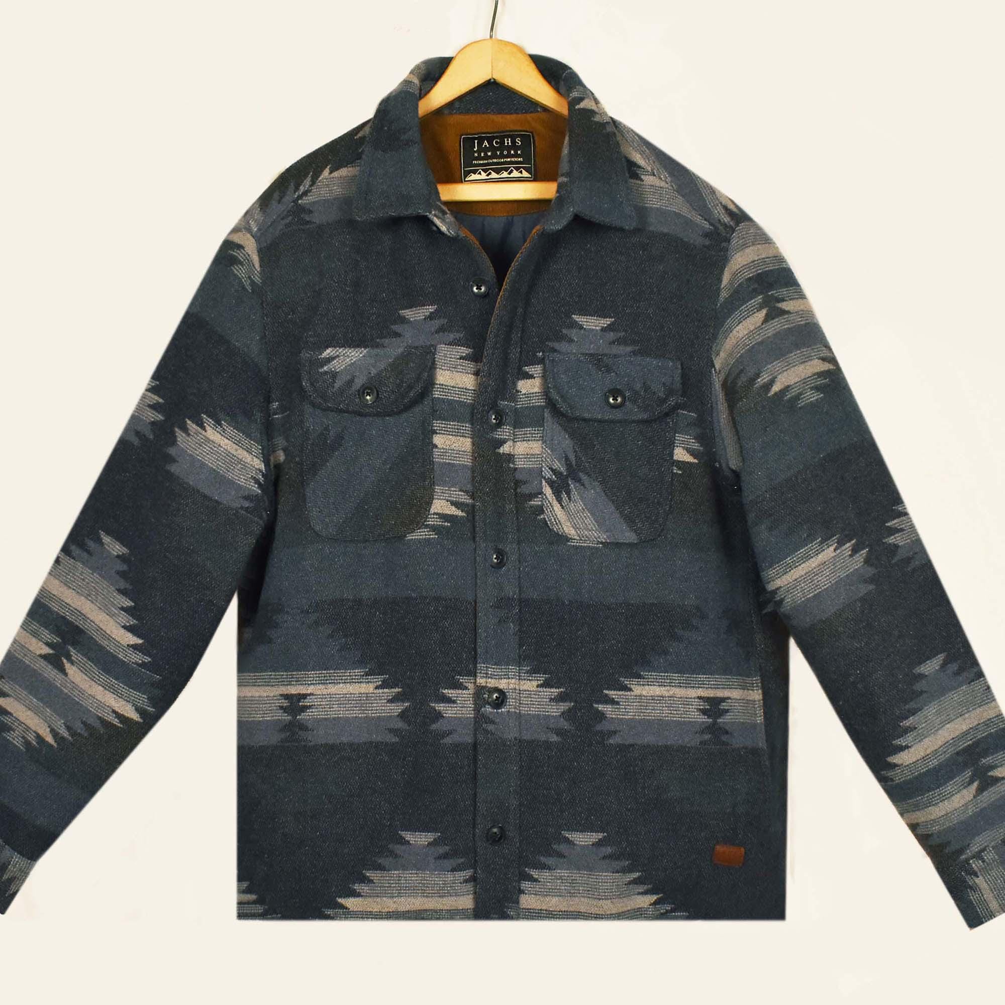 Jachs New York Wool Blend Jacket- Native American Print