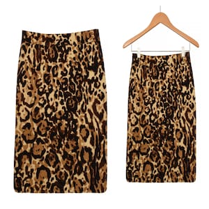 Merona Leopard Skirt—Leopard Print Skirt- Knee Length Leopard Skirt- Cotton Leopard Skirt- Animal Print Size 2 Skirt- Petite Leopard Skirt