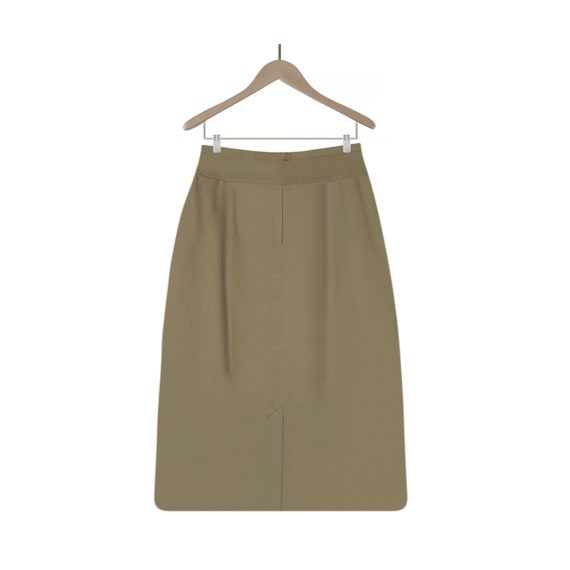 Women's Khaki Skirt- Cargo Skirt- High Waisted Sk… - image 1