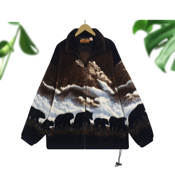Women's Sherpa Jacket- Sherpa Coat- Bear Jacket- S