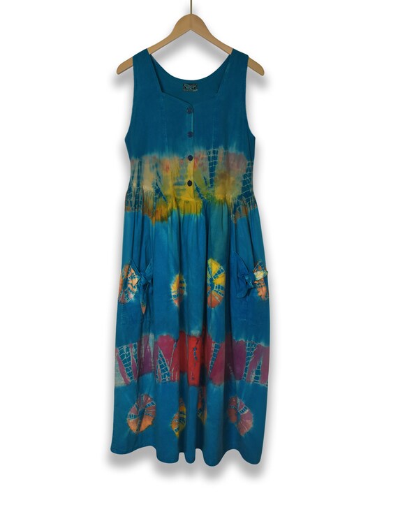 Women's Tie Dye Dress- Summer Dress- Boho Hippie … - image 4