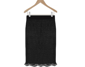 Ruffle Skirt- Short Ruffle Skirt- Short Black Skirt- Black Ruffle Skirt- Black Pencil Skirt- Short Summer Skirt- Embroidered Cotton Skirt