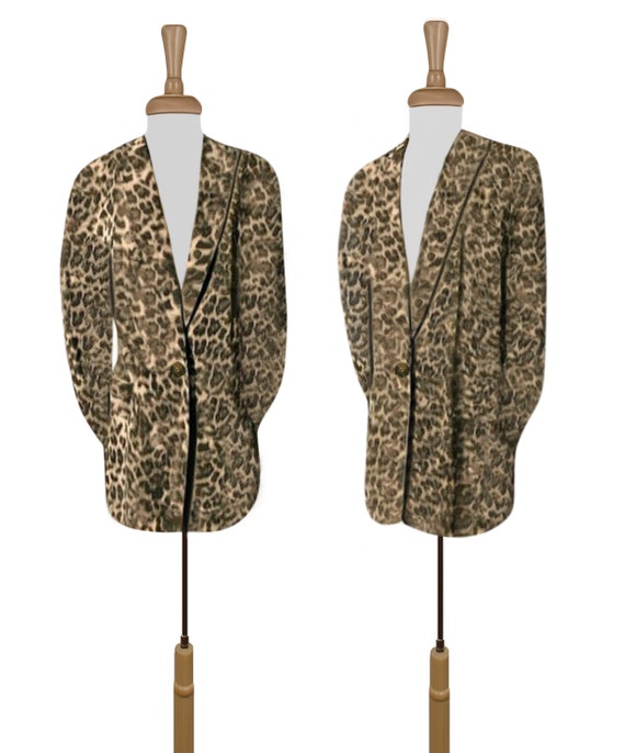 Calvin Klein Leopard Print Coat- Womens Leopard P… - image 4