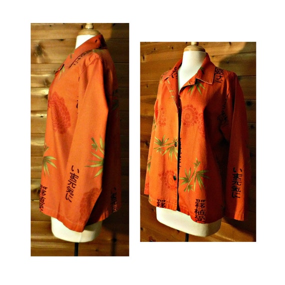 Vintage Jacket- Ethnic Jacket- Cotton Jacket- Ora… - image 3