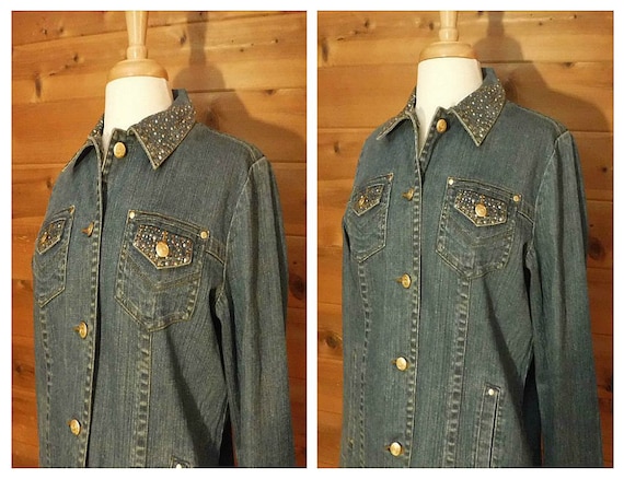 beaded jean jacket