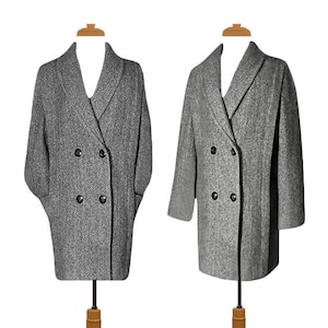 Winter Coat Men- Mens Coat- Wool Coat- Pea Coat- Overcoat- Long Coat- Gray Coat- Suit Jacket Men- Business Coat- Warm Winter Coat- Vintage
