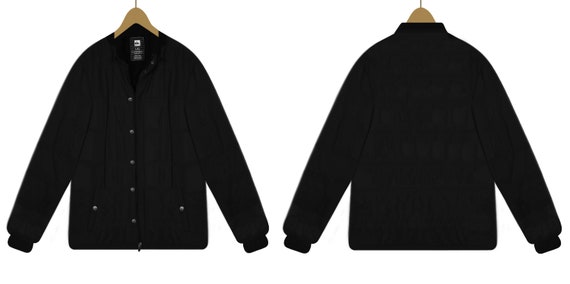 Mens Winter Coat- Black Jacket Men- Mens Puffer J… - image 4