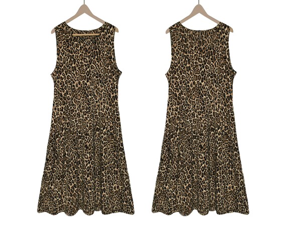 Leopard Dress- Leopard Print Dress- Women's Dress… - image 7
