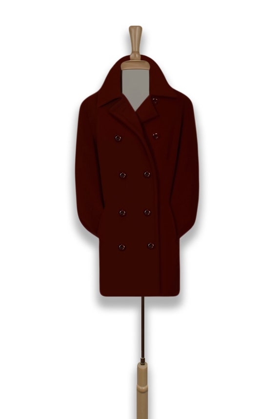 Women's Coat- Wool Coat- Vintage Pea Coat- Womens… - image 8