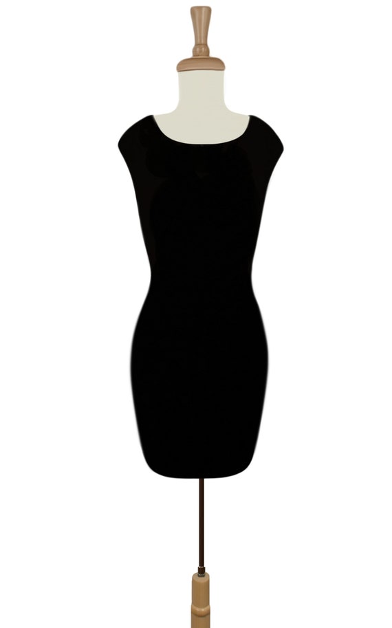 Ruffle Dress- Midi Dress- Womens Black Dress- Bla… - image 3