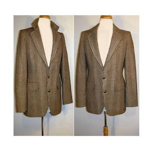 Chaqueta Norm Thompson - Chaqueta de traje de tweed - Chaqueta de tweed británica Chaqueta de tweed para hombre Abrigo deportivo de tweed británico Chaqueta de tweed marrón Abrigo de lana de tweed