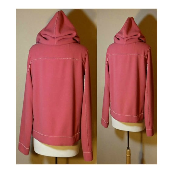 Pink Hoodie- Fleece Hoodie- Pink Hooded Sweatshir… - image 4