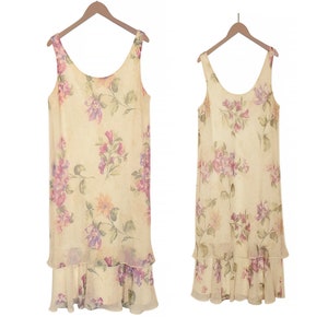 JBS Dress- Summer Dress- Frilly Dress- Floral Summer Dress- Sleeveless Dress- Floral Sun Dress Ruffle Dress- Party Dress- Size 16 Tall Dress