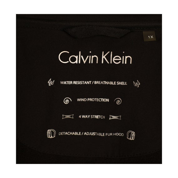 calvin klein water resistant breathable shell wind protection 4 way stretch