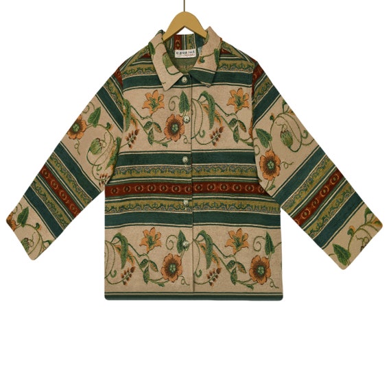 Source Unknown, Jackets & Coats, Gorgeous Tapestry Jacket In Fall Colors