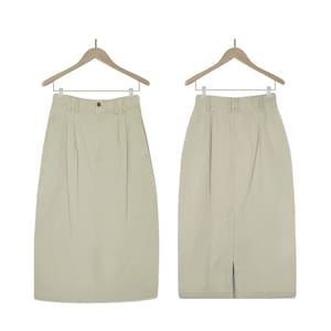 LL Bean Skirt- Khaki Midi Skirt- Khaki Cargo Skirt- LL Bean Khaki Skirt- White Midi Skirt- High-Waisted Cotton Midi Skirt with Pockets
