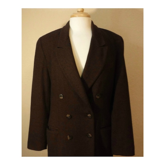 Women's Wool Coat- Women's Pea Coat- Wool Jacket-… - image 2