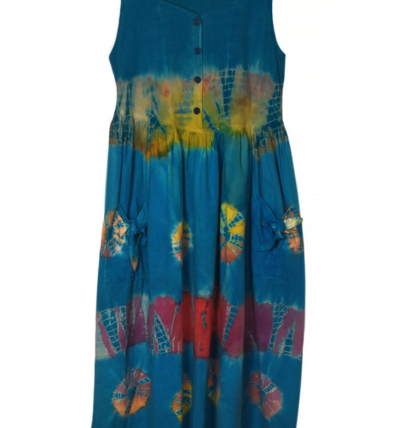 Women's Tie Dye Dress- Summer Dress- Boho Hippie … - image 9