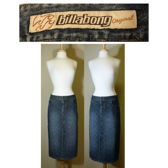 Jean Skirt- Long Jean Skirt- Denim Skirt- Long De… - image 6