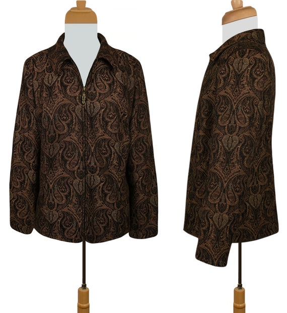 Christopher Banks Jacket- Vintage Tapestry Coat- … - image 7