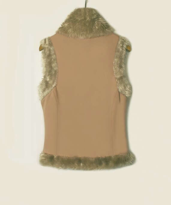 Faux Fur Vest- Faux Fur Jacket- Sleeveless Jacket… - image 3