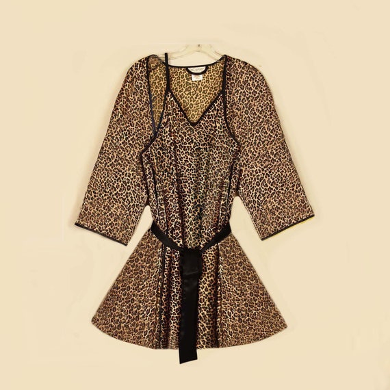 Womens Leopard Pajamas- Leopard Pajama Set- Leopa… - image 1