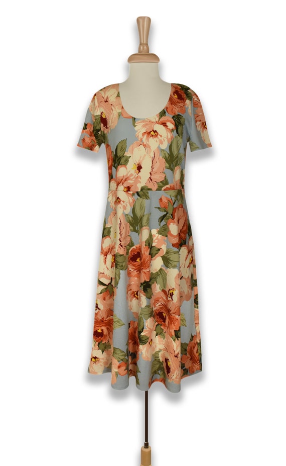Women's Floral Dress- Midi Dress- Vintage Floral … - image 3