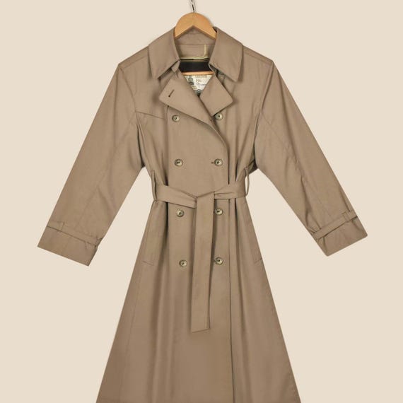 Vintage London Fog Coat- London Fog Trench Coat- Double