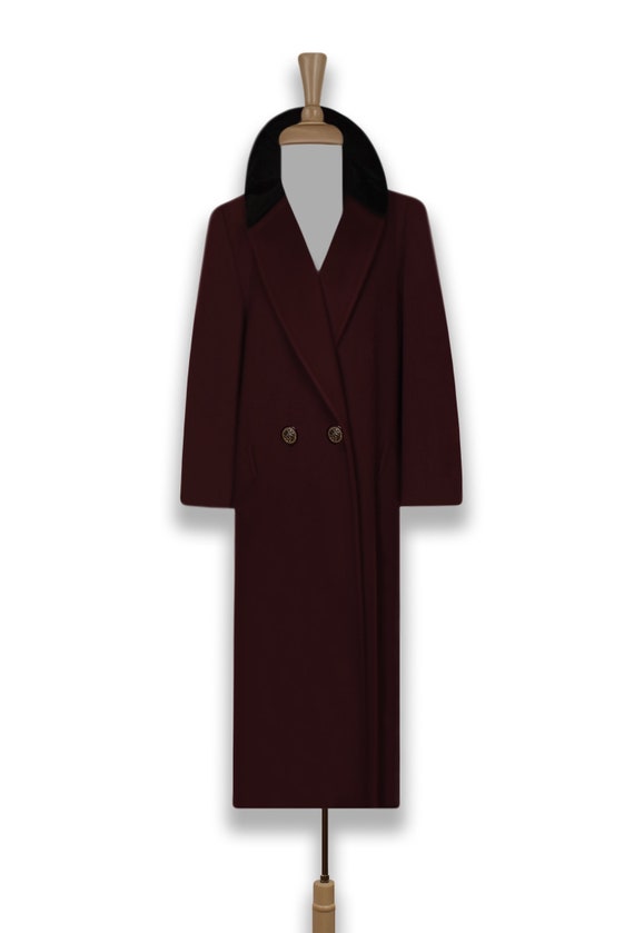 Long Wool Coat- Women's Maxi Coat- Wool Overcoat-… - image 5