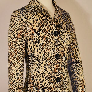 Women's coat, leopard coat, leopard print coat, long coat, leopard overcoat, maxi coat, animal print coat, ladies coat, Vintage leopard Coat image 8