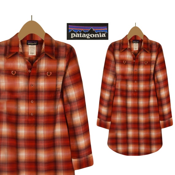 Womens Patagonia Dress- Plaid Shirt Dress- Casual… - image 9