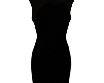 area dress black Crystal Heart Back Dress main image 0