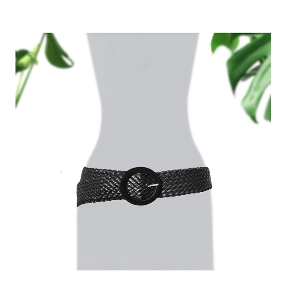 Wide Black Belt- Plus Size Belt- Black Leather Bel
