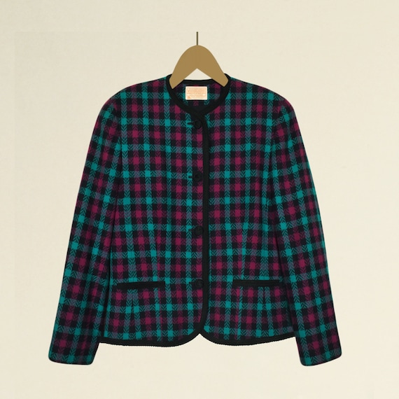 Womens Pendleton Jacket- Pendleton Plaid Jacket- W