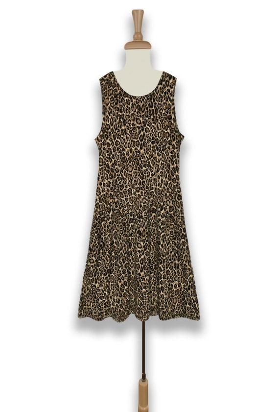 Women's Leopard Dress- Leopard Print Dress- Leopa… - image 2
