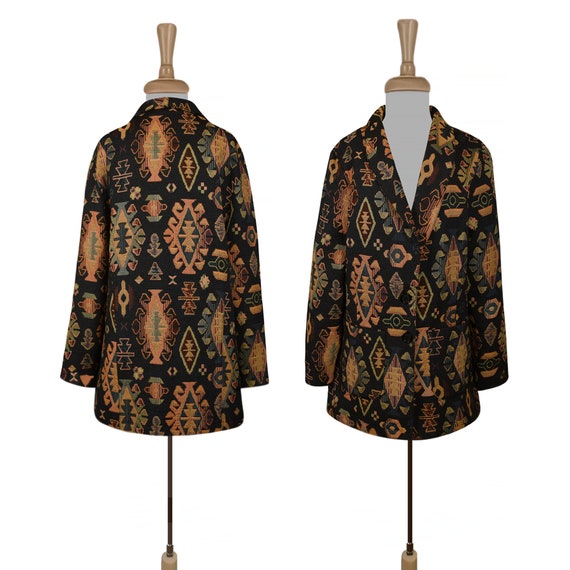 Tapestry Jacket- Boho Jacket- Indian Jacket- Bohem