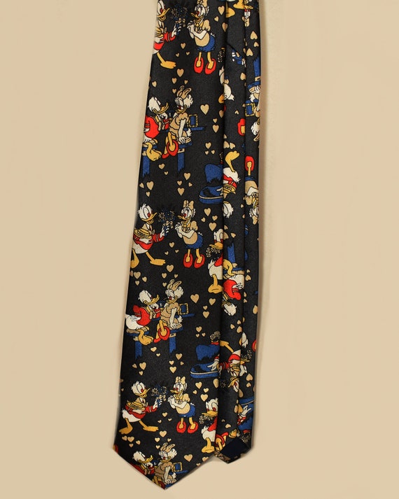 Men's tie, necktie, RARE Disney, Donald Duck, Dai… - image 2