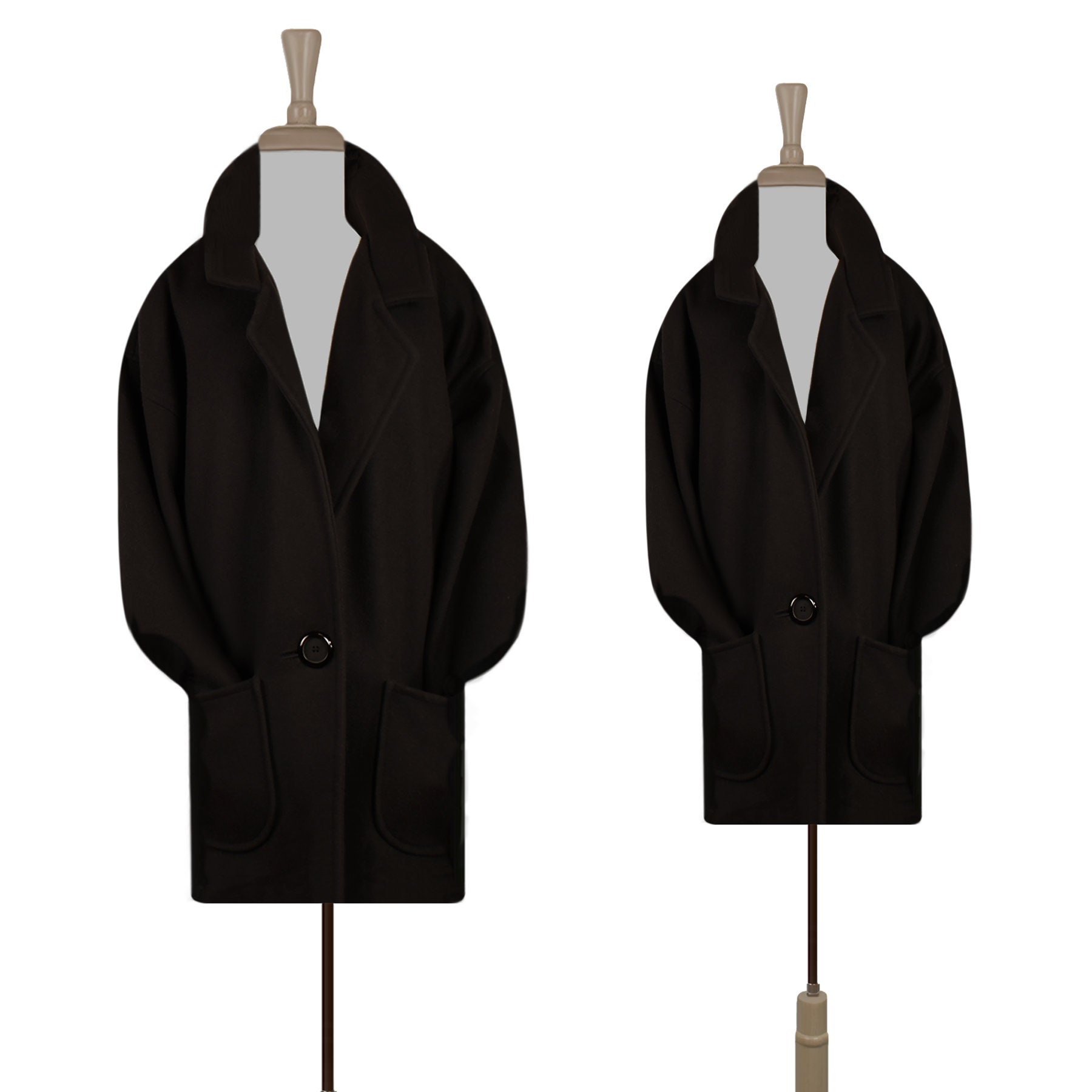 winter white wool coat plus size