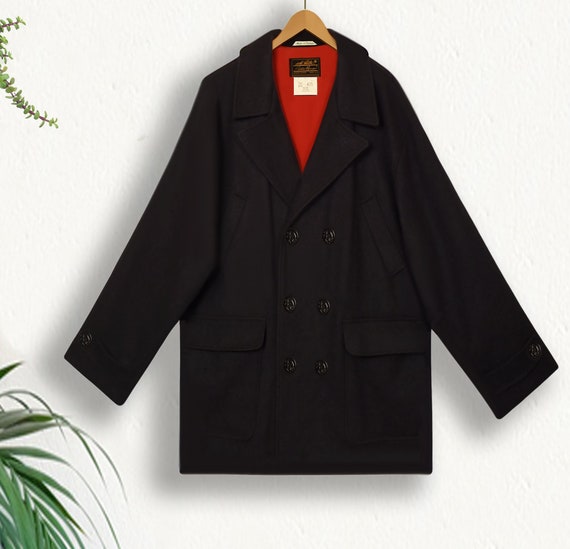 big mens pea coat
