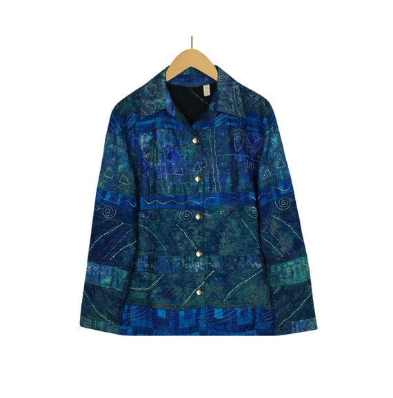 Silk Jacket- Hippie Jacket- Ethnic Jacket- Festiva
