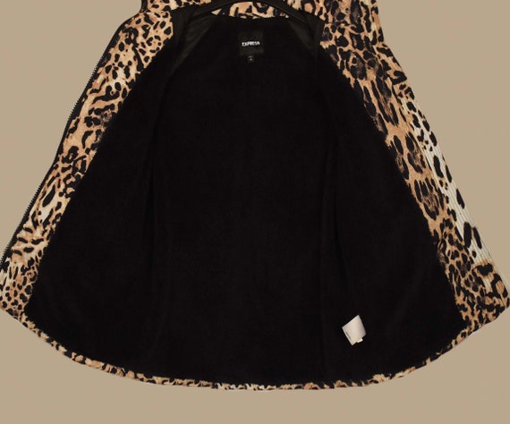 Leopard Puffer Jacket- Leopard Print Coat- Leopar… - image 7