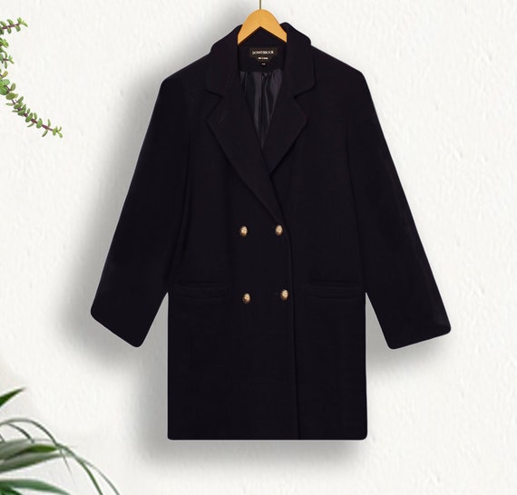 Donnybrook Wool Coat- Dark Blue Wool Coat- Mid Le… - image 3