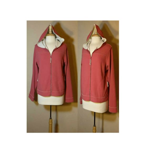 Pink Hoodie- Fleece Hoodie- Pink Hooded Sweatshirt