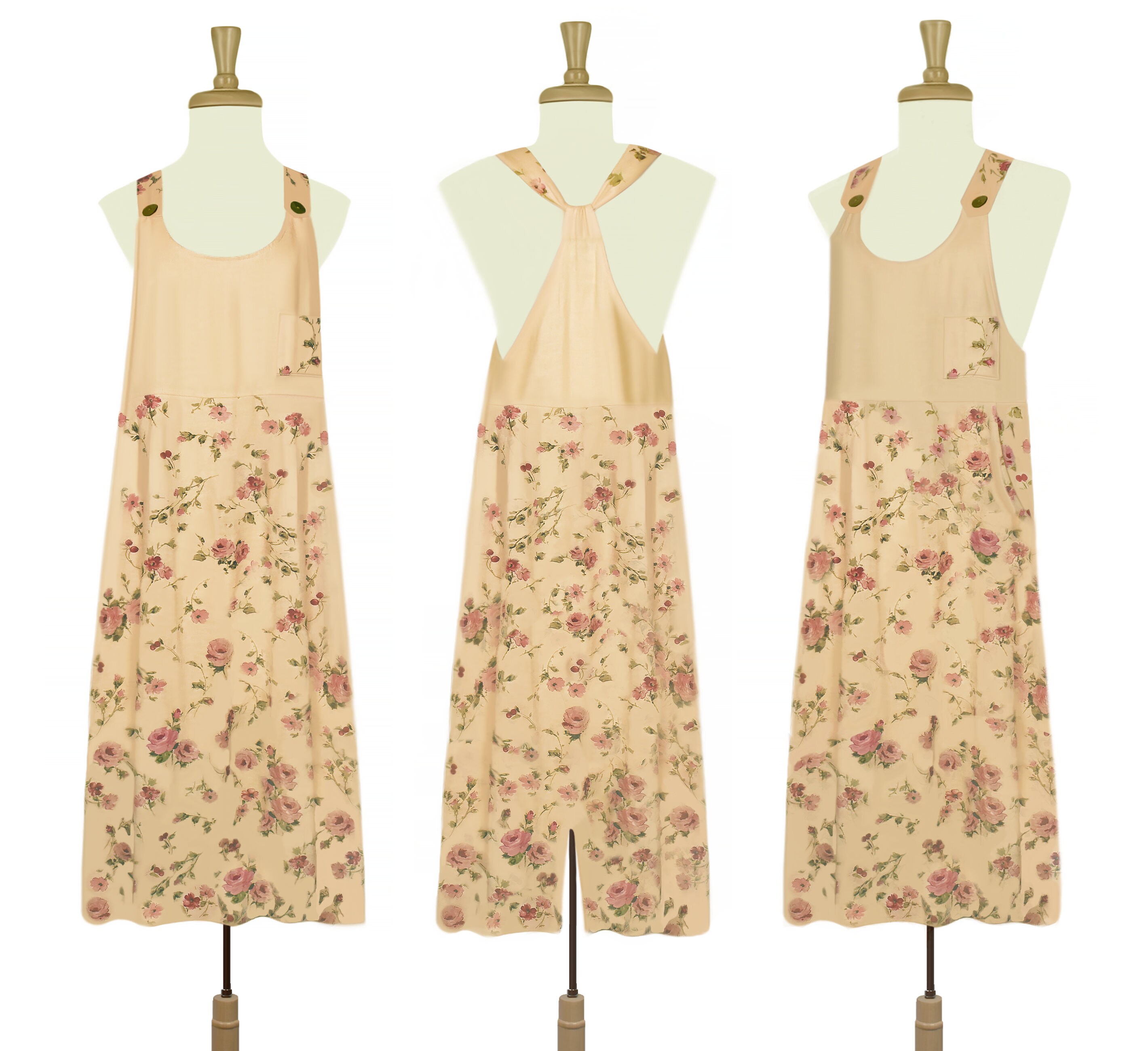 Buy Coldwater Creek Dress Floral Linen Dress Strappy Flower Dress Coldwater Creek Linen Dress Apricot Floral Midi Dress Petite Sundress Online in India Etsy