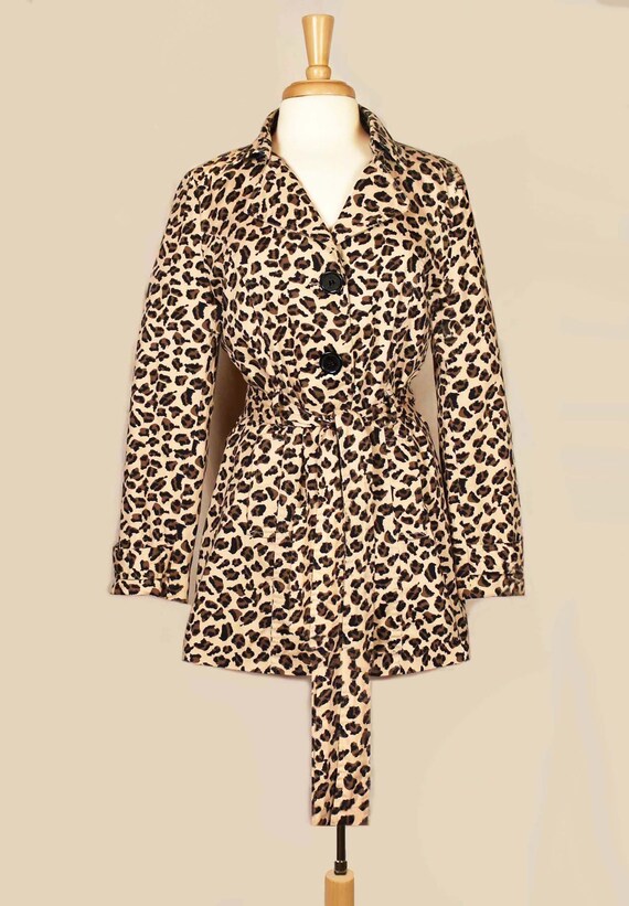 Lightweight leopard print coat store