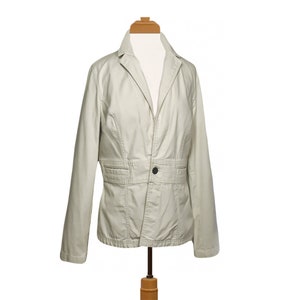 Women&#39;s White Jacket- White Jean Jacket- White Coat- Tommy Hilfiger Jacket- Women&#39;s Blazer- Denim Jacket- Prep Jacket- White Denim Jacket 12