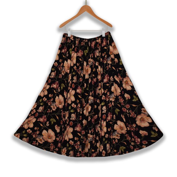 Long Skirt- Floral Skirt- Maxi Skirt- Boho Skirt-… - image 2